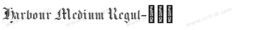 Harbour Medium Regul字体转换